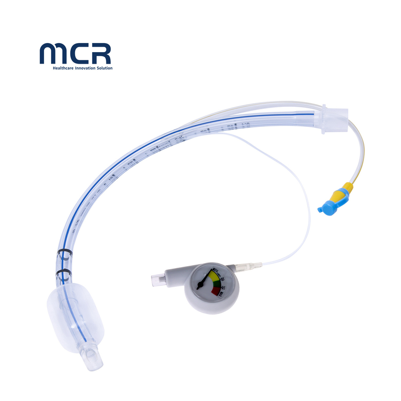 Kink Resistant PVC Endotracheal Tube With Dial Pressure Indicator Suction Port